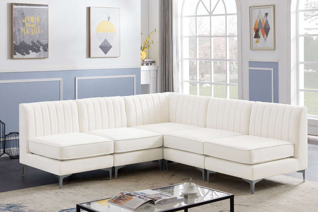 Alina - 5 Piece Armless Sectional - Simple Home Plus