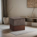 Havre - Ottoman / Stool With Brown Base - Simple Home Plus