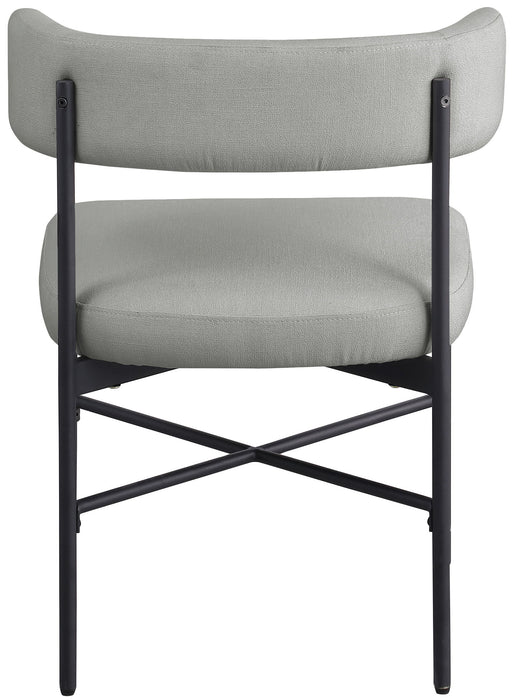 Rivage - Durable Dining Chair With Black Frame (Set of 2) - Simple Home Plus