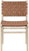 Entwine - Vegan Leather Upholstered Dining Chair - Painted Natural - Simple Home Plus