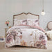 Cassandra - King 3 Piece Printed Duvet Cover Set - Blush - Simple Home Plus