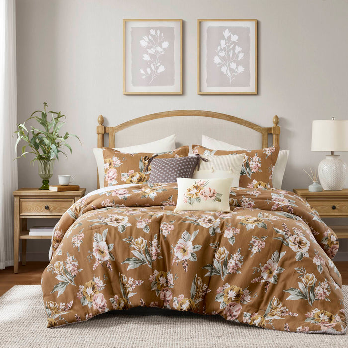 Salara - Comforter Set - Terracotta - Simple Home Plus
