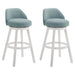 Erika - Modern Transitional Swivel Wood Bar Height Kitchen Bar Stool - Simple Home Plus