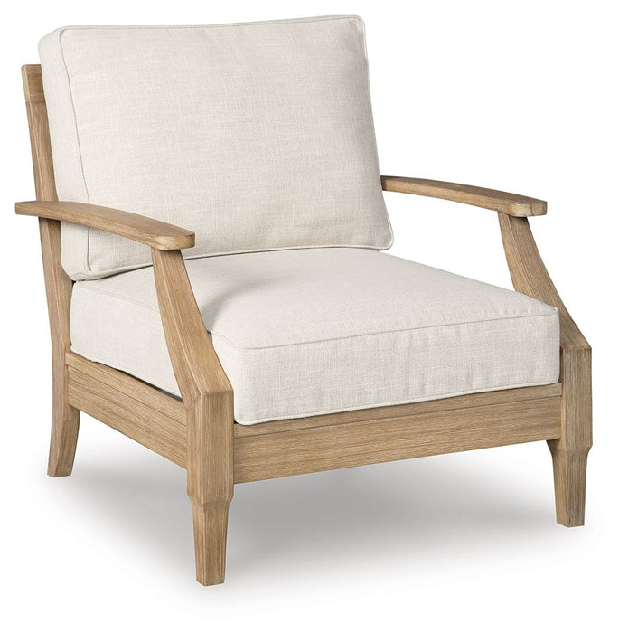 Carter Hall - Lounge Chair With Cushion - Beige - Simple Home Plus