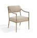 Bastille - Upholstered Dining Arm Chair (Set of 2) - Brass Frame - Simple Home Plus