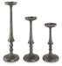 Eravell - Pewter Finish - Candle Holder Set (Set of 3) - Simple Home Plus