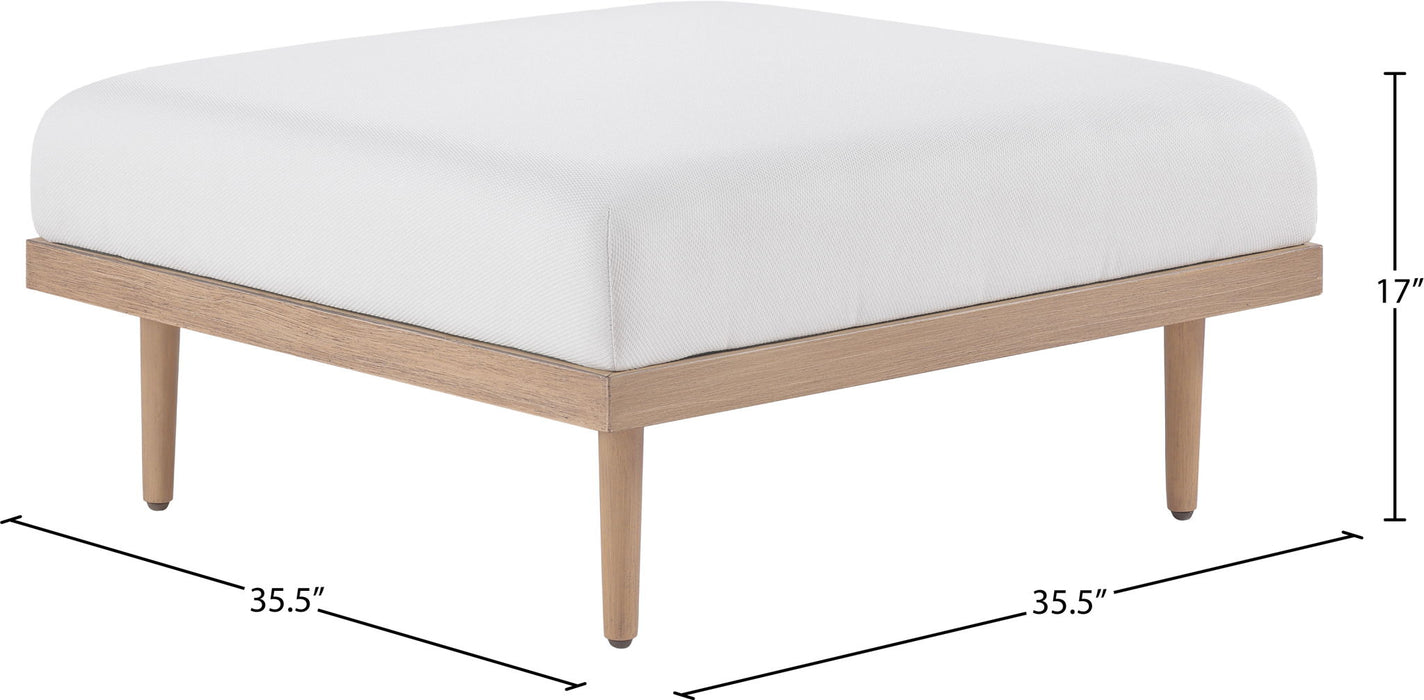 Laguna - Resilient Water Resistant Fabric Upholstered Outdoor Patio Modular Ottoman - Simple Home Plus