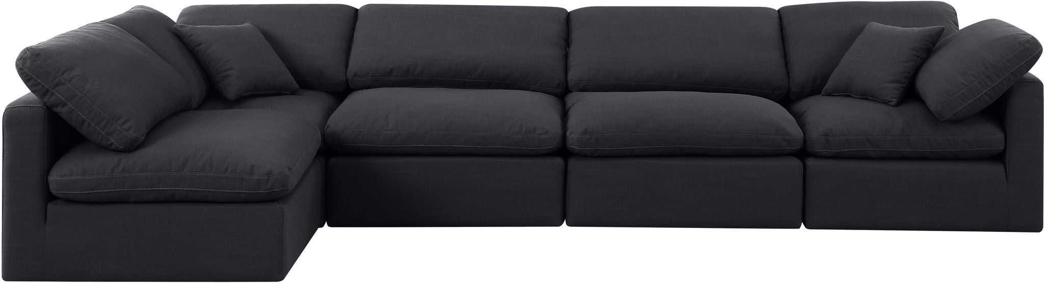 Indulge - Linen 5 Piece Modular Sectional - Simple Home Plus