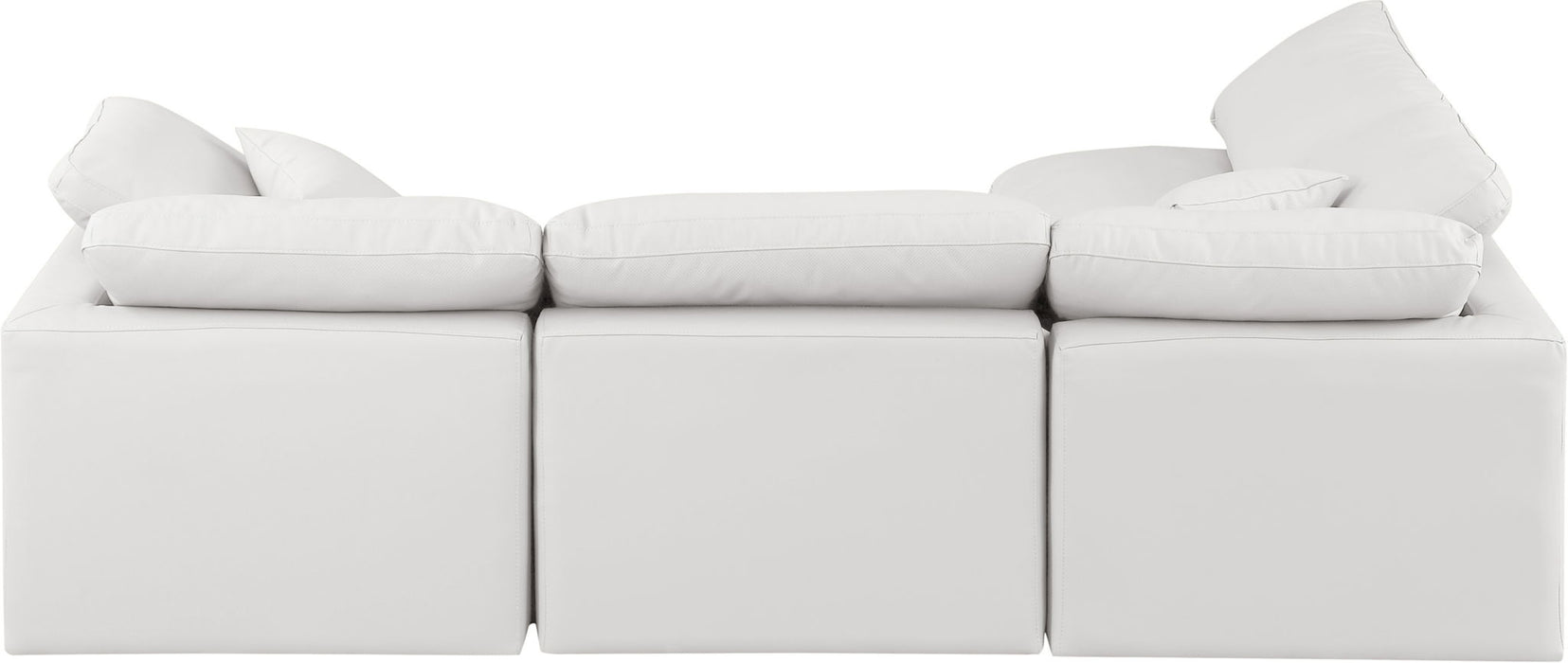 Indulge - Faux Leather 4 Piece Modular Sectional - Simple Home Plus