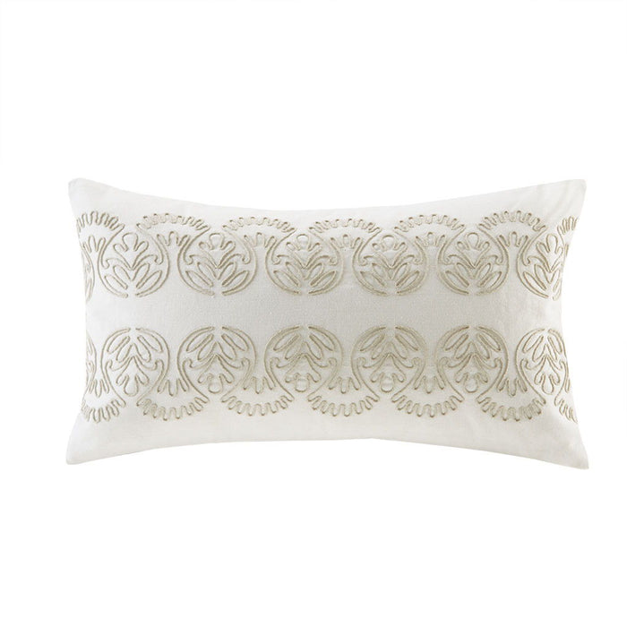 Suzanna - Oblong Pillow - White - Simple Home Plus