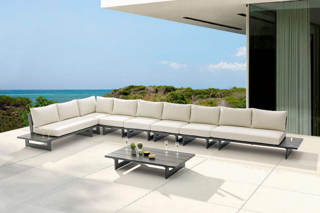 Maldives - 7 Piece Water Resistant Outdoor Patio Modular Sectional With Gray Base - Simple Home Plus
