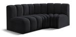Arc - Velvet 3 Piece Sofa - Simple Home Plus