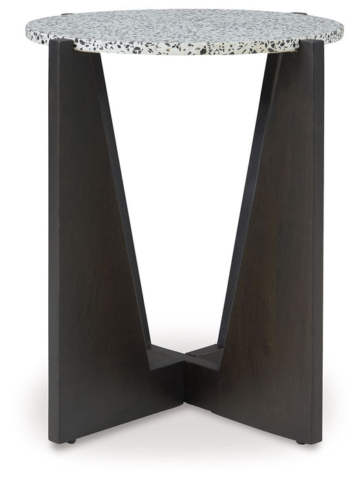 Tellrich - Black / White - Accent Table - Simple Home Plus