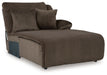 Top Tier - Raf Press Back Chaise - Chocolate - Simple Home Plus