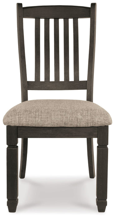 Tyler Creek - Black / Grayish Brown - Dining UPH Side Chair (Set of 2) - Slatback - Simple Home Plus