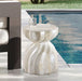 Caserta - Concrete End Table - Travertine - Simple Home Plus