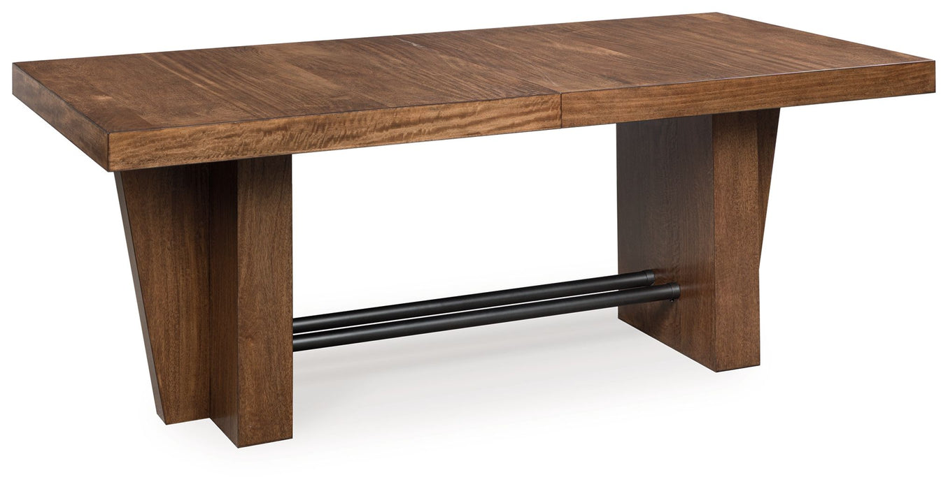 Kristiland - Dining Extension Table - Warm Brown