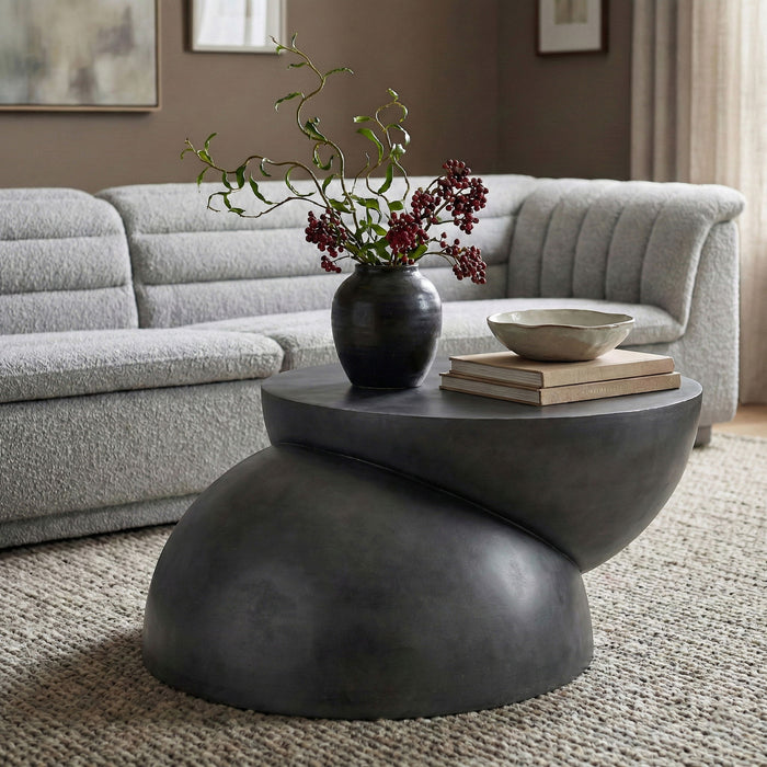 Boulder - Iron Coffee Table - Simple Home Plus