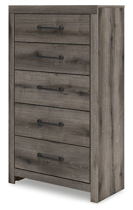 Graystorm - Brown Gray - Five Drawer Chest - Simple Home Plus