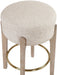 Torino - Backless Counter Stool With Brushed Natural Base (Set of 2) - Simple Home Plus