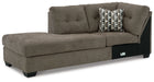 Mahoney - Laf Corner Chaise - Chocolate - Simple Home Plus