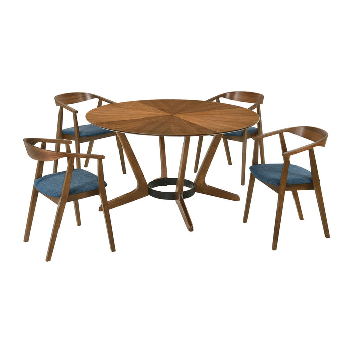 Santana - Round Dining Table Set - Simple Home Plus