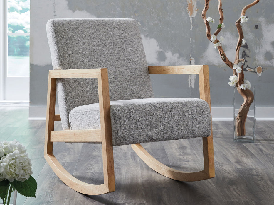Wychworth - Gray / Natural - Accent Chair - Simple Home Plus