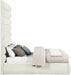Adam - Chenille Fabric Bed With 89" Headboard - Simple Home Plus