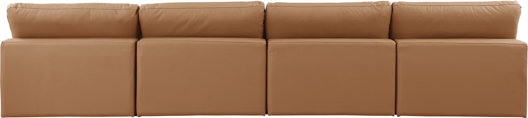 Comfy - Faux Leather Modular Armless Sofa 4 Seats - Simple Home Plus