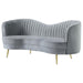 Sophia - Upholstered Channel Tufted Loveseat - Simple Home Plus
