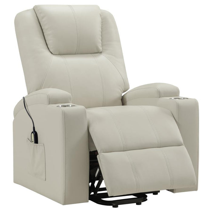 Armstrong - Upholstered Power Lift Massage Recliner - Simple Home Plus