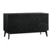 Petra - 6 Drawer Wood Dresser - Black - Simple Home Plus