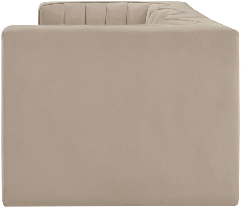 Rummi - Velvet Performance Fabric Upholstered 3 Piece Modular Sofa - Simple Home Plus