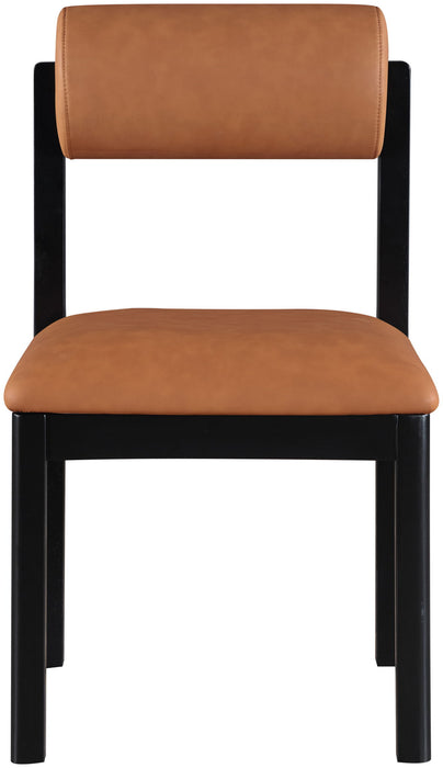 Roundhill - Faux Leather Dining Chair (Set of 2) - Black Frame - Simple Home Plus