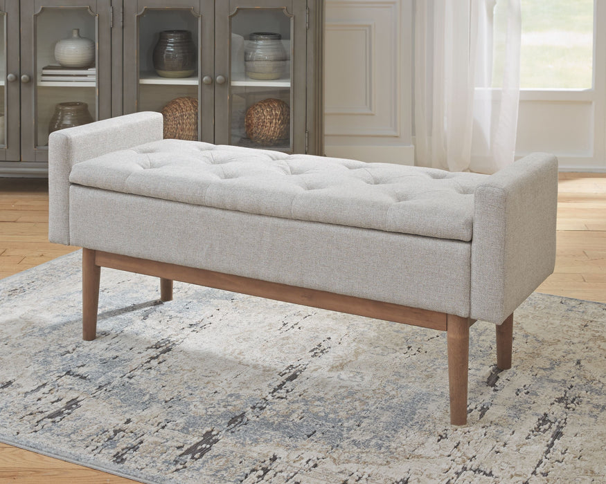 Briarson - Beige / Brown - Storage Bench - Simple Home Plus