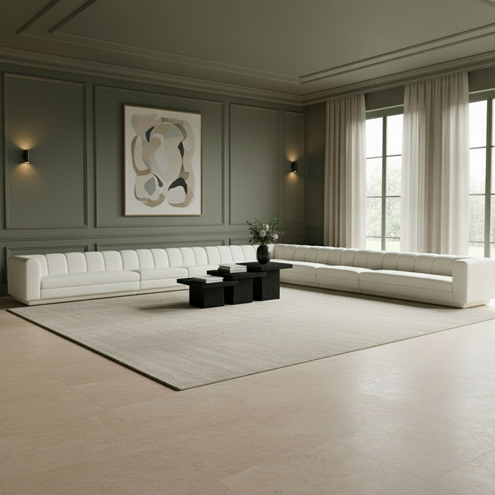 Modari - Sectional - Cream - Simple Home Plus