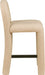 Amari - Vegan Leather and Boucle Fabric Stool - Simple Home Plus