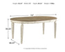 Realyn - Chipped White - Oval Dining Room Extension Table - Simple Home Plus