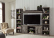 Wynnlow - Gray - 4-Piece Entertainment Center With LG TV Stand W/Fireplace Option - Simple Home Plus