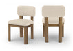 Paloma - Vegan Leather Upholstered Dining Chair (Set of 2) - Brown Frame - Simple Home Plus