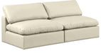 Comfy - Faux Leather Modular Armless Sofa 2 Seats - Simple Home Plus