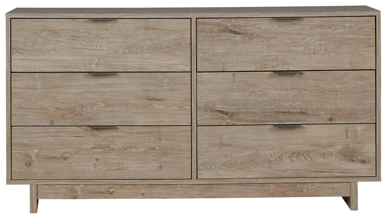 Oliah - Beige - Six Drawer Dresser - 31'' Height - Simple Home Plus