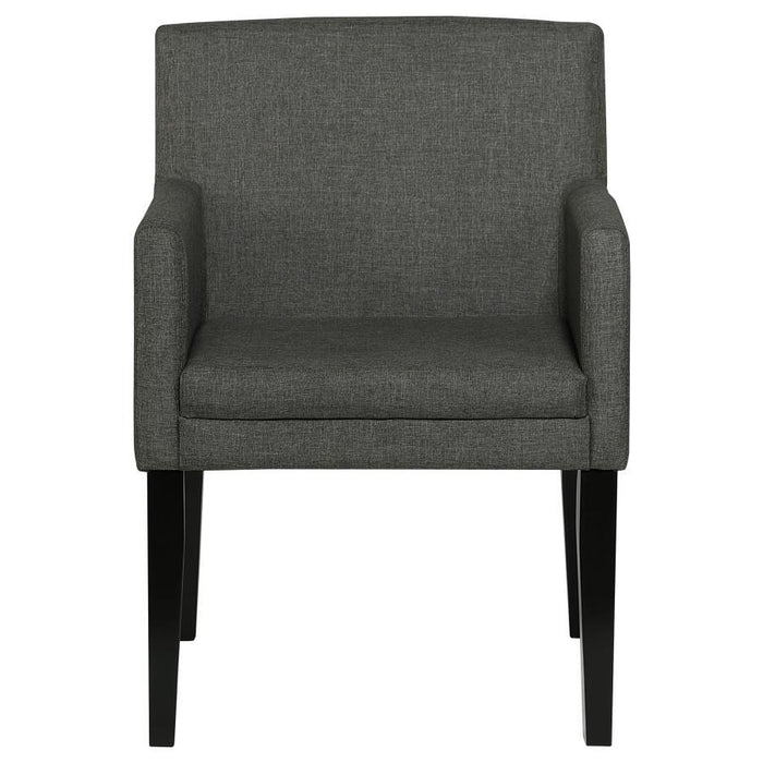 Catherine - Upholstered Dining Arm Chair (Set of 2) - Gray - Simple Home Plus