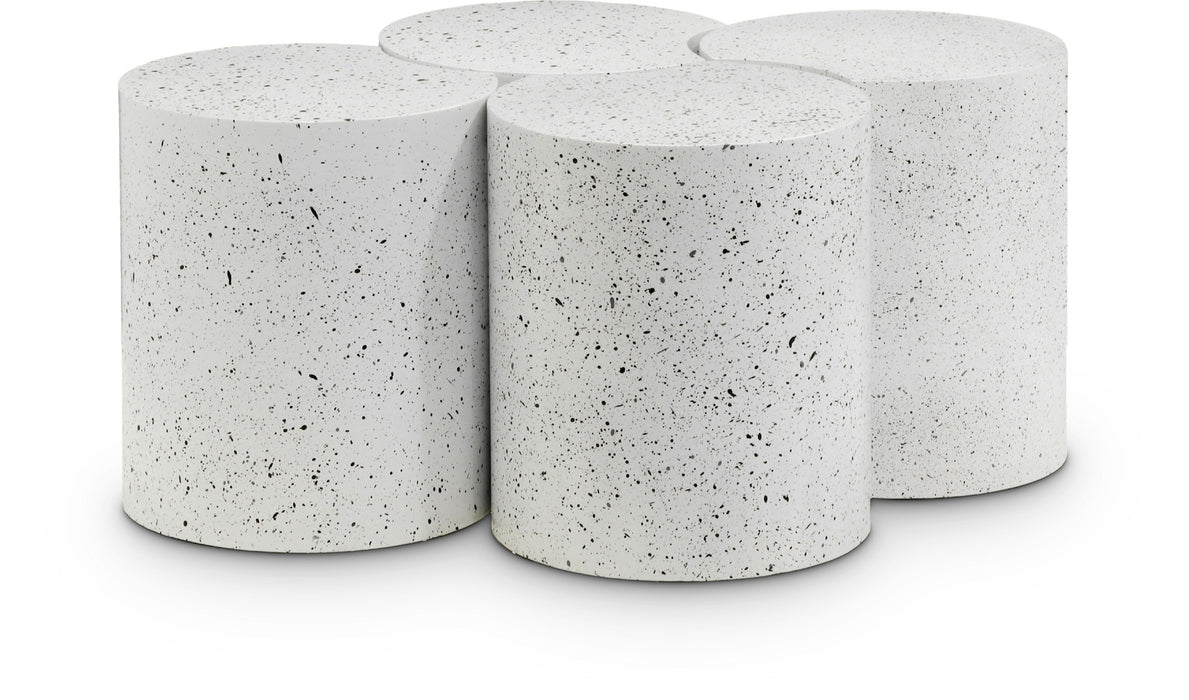 Dimple - 4 Piece Modular Coffee Table - Terazzo Finish - Simple Home Plus