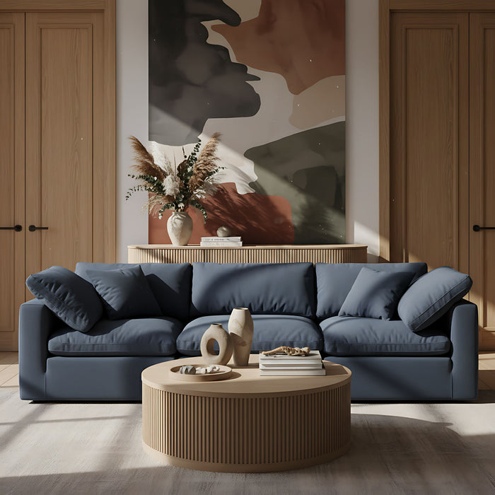 Madera - Oak Veneer And Solid Wood Table - Simple Home Plus