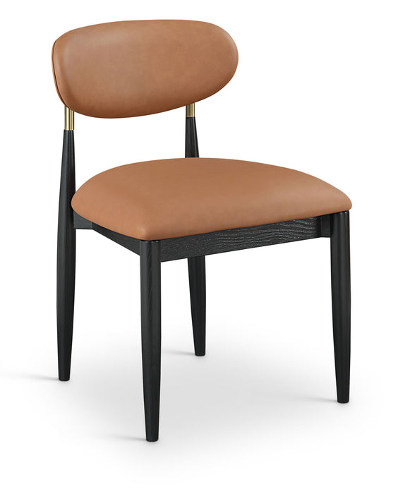 Riccio - Dining Side Chair (Set of 2) - Black And Gold Frame - Simple Home Plus