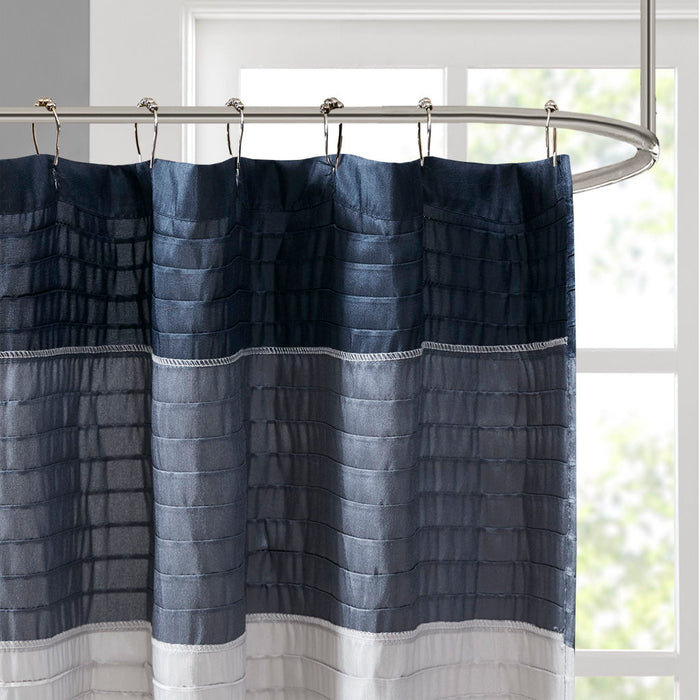 Amherst - Shower Curtain - Navy - Simple Home Plus