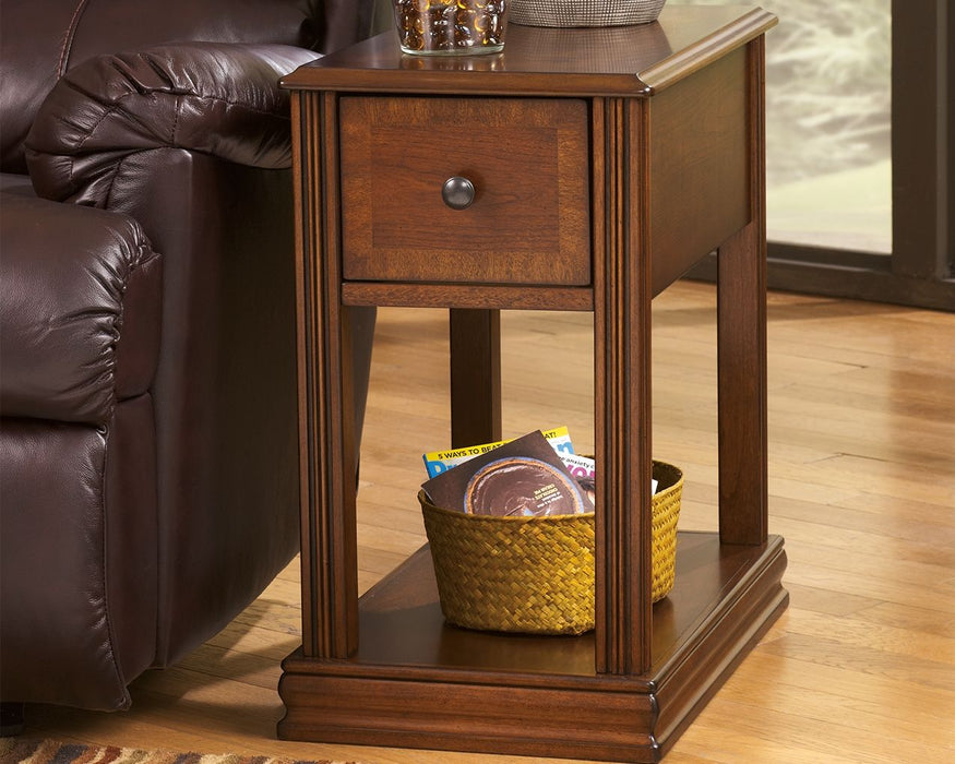 Breegin - Brown - Chair Side End Table - Removable Tray - Simple Home Plus