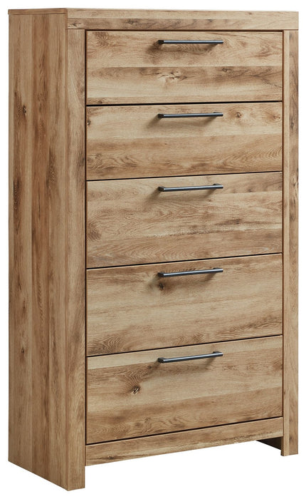 Hyanna - Tan Brown - Five Drawer Chest - Simple Home Plus