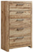 Hyanna - Tan Brown - Five Drawer Chest - Simple Home Plus